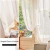 White Dream Tulle Curtain Finished French Style Pastoral Lace Curtain Bedroom Balcony Shading Decorative Window Gauze Fabric