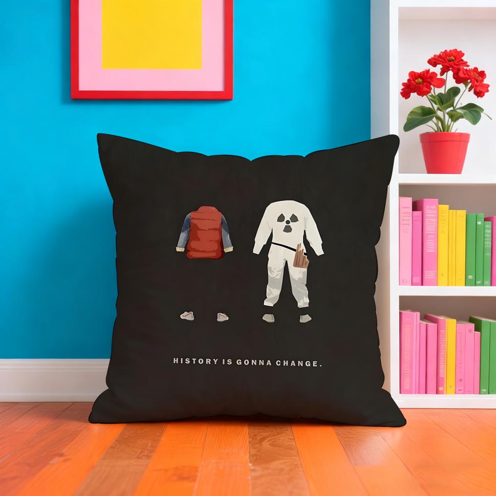 Back To The Ffuture Game Anime Pillow Case Pillow Case Plush Fabric Soft Double Sided Print Home Sofa High Quality Cushion