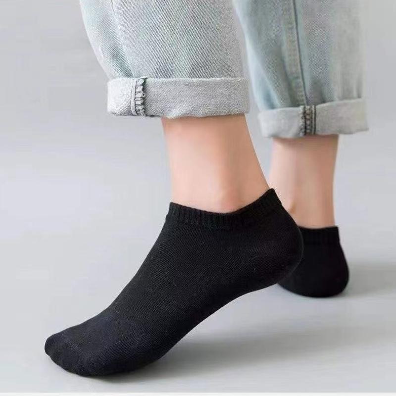3/5/10 Unisex Boat Socks – Invisible, Moisture-Wicking, Odour-Resistant, Lightweight, Solid Colour, Breathable Summer Sports Socks