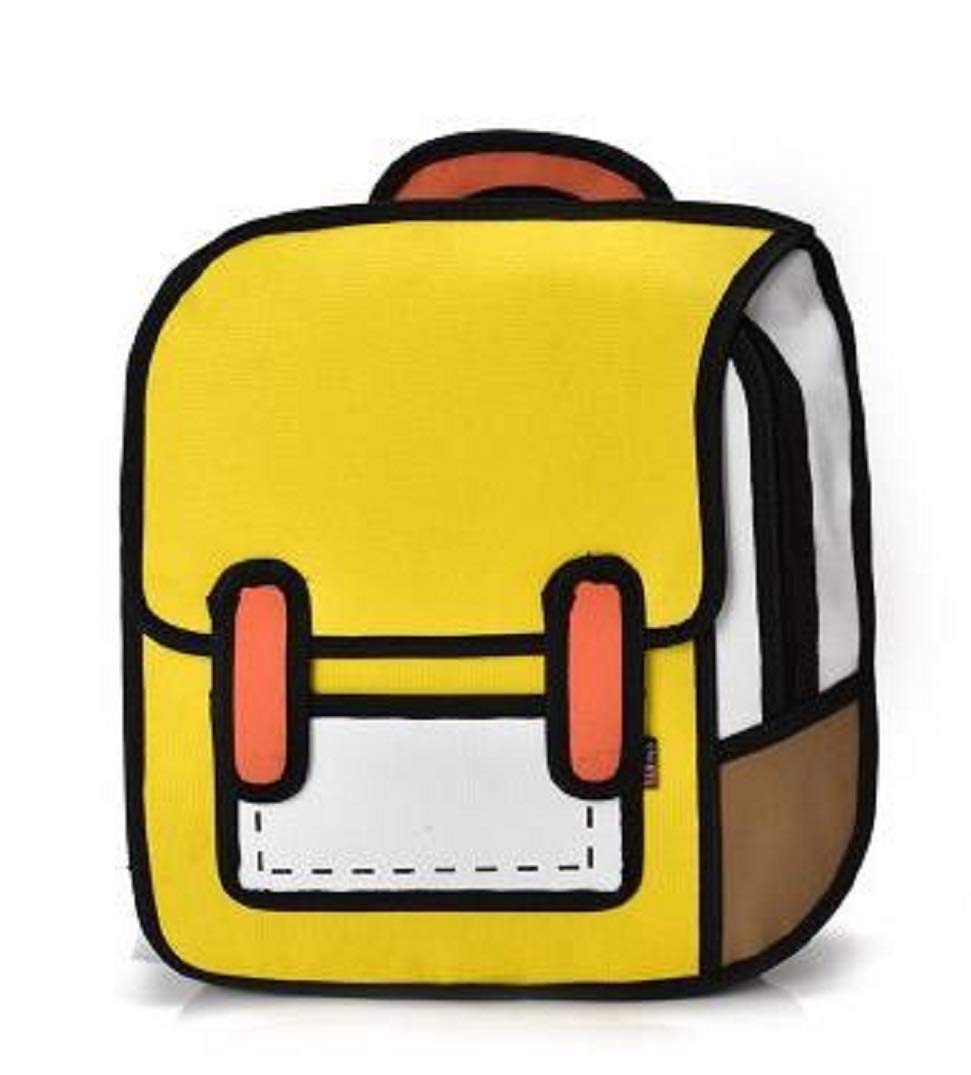 

[nomad.j] 2D Anime/Manga Canvas Backpack, Unisex (Yellow)