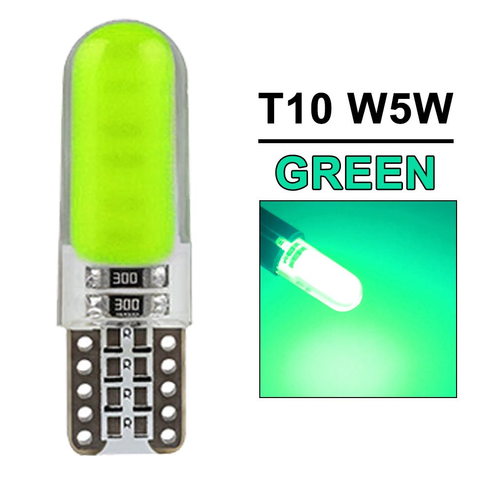 2-20 PCS Car Signal Lights T10 W5W LED Bulbs COB 12SMD Waterprof 12V 7500K White Auto Door License Plate Trunk Wedge Side Lamps Bulbs 7