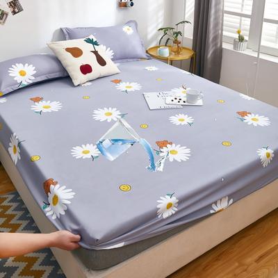 Waterproof Fitted Sheet Home Elastic Bedsheet Skin-friendly Bed Cover Sabanas Para Cama Floral Style Bed Linen(No Pillowcase)