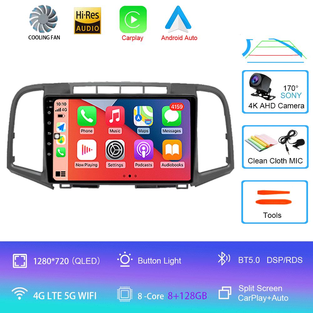 For Toyota Venza 2008 - 2016 QLED DSP Android 14 Car Radio Smart Multimedia Video Player Auto Stereo Navi GPS Head Unit