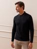 Black Volskof Polo Shirt Long Sleeve M