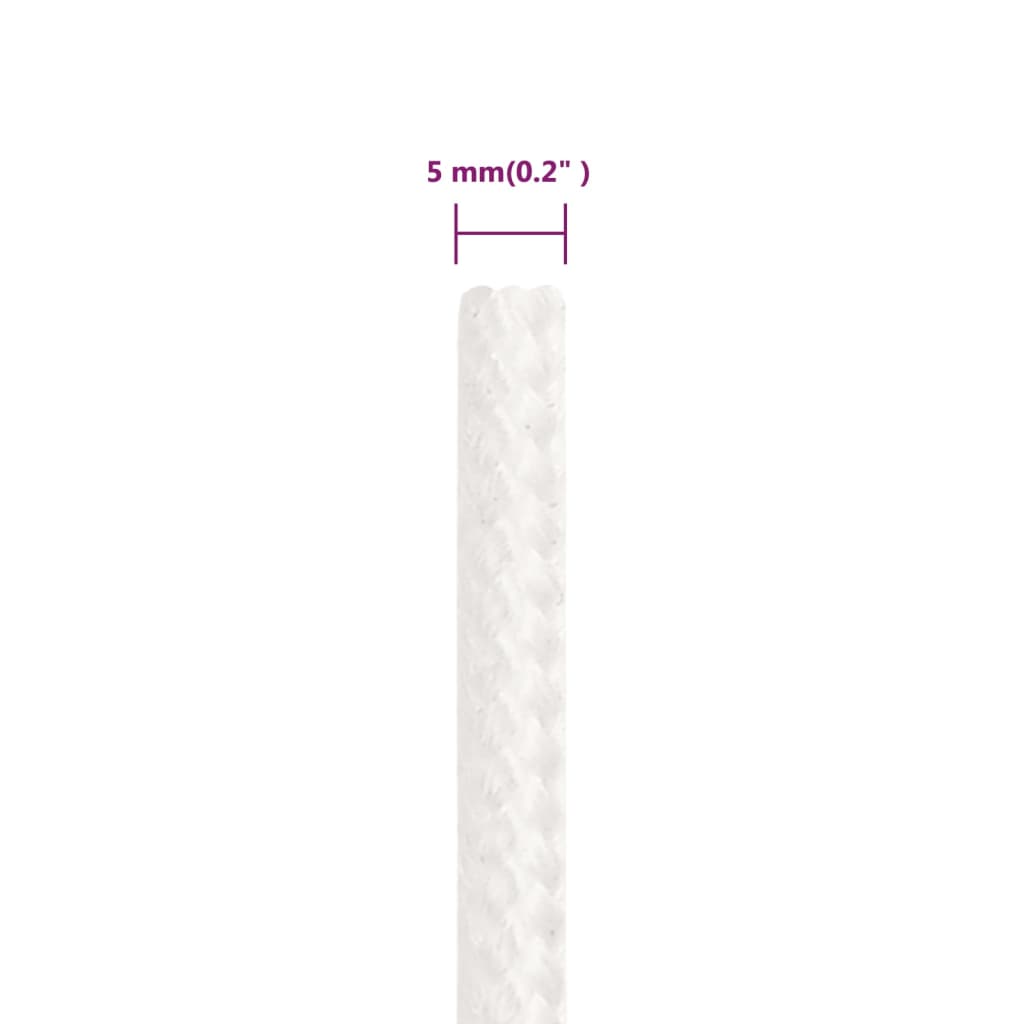 Boat Rope White 5 mm 25 m Polypropylene