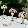 New Iron Flower Vase European Golden Metal Vases Exquisite Candle Holder Home