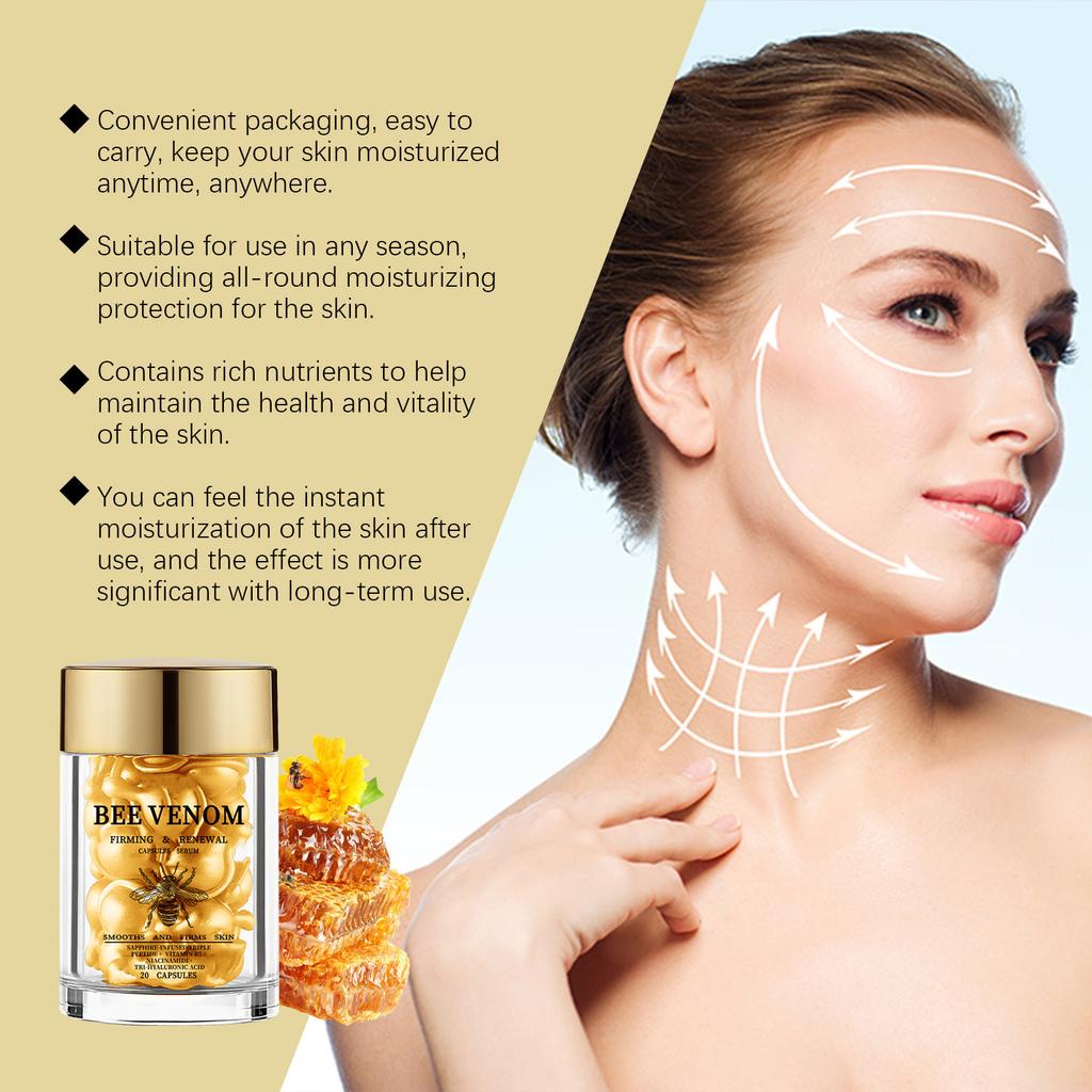 Bee Firming Capsule Serum Hydrating, Moisturizing, Anti-wrinkle, Firming Skin Single-use Serum 1.8ml*20pcs