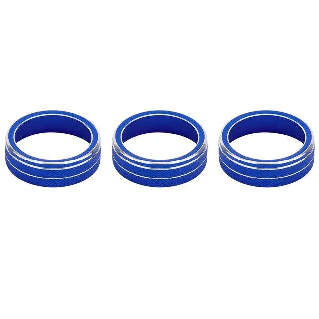 Doplňky k dekoraci auta Pro Volkswagen VW Golf 7 MK7 2014- Kryt knoflíku klimatizace Kroužek Nastavení Trim Cover