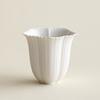 Teacup White Ceramic Lotus Petal Zen Heart Handmade Cup Master Cup Single Teacup Drink Tea Tea Cup