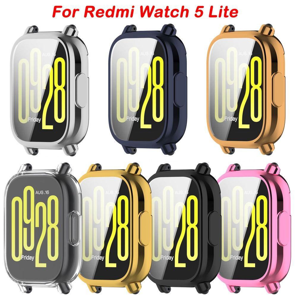 Bumper TPU Case Full Cover Protective Shell Soft Screen Protector for Redmi Watch 5 Lite