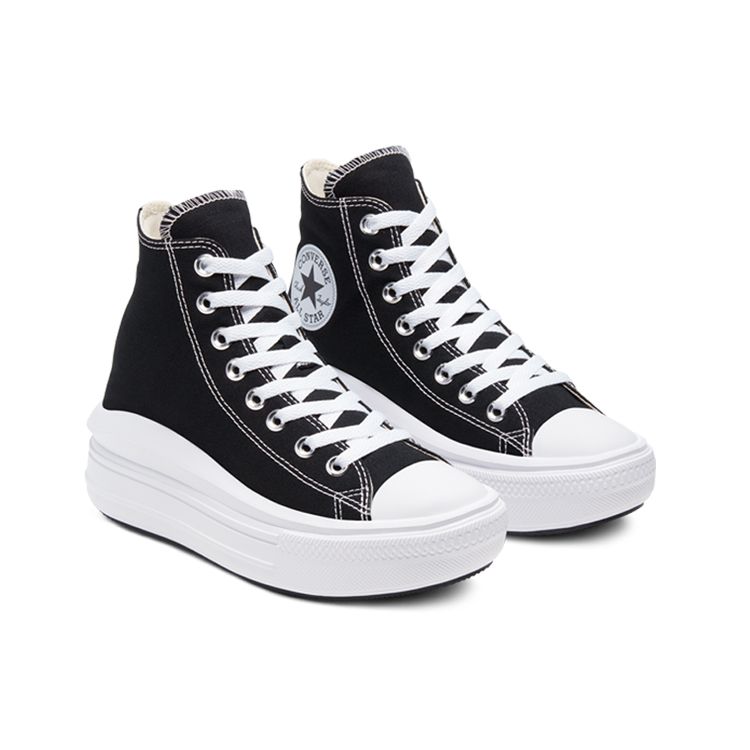 Converse Chuck Taylor All Star Move Platform High Dámské Černá Bílá 568497C