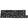 Brand New Sticker Interior 1pc A/C Black Decal Sticker High Grade Vinyl