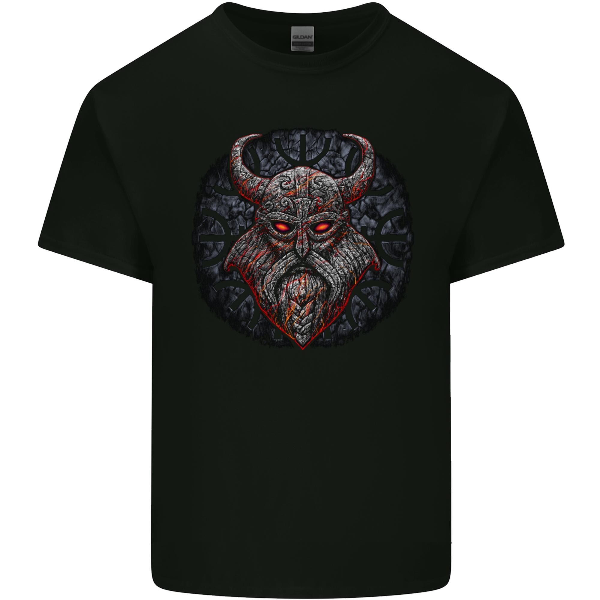 A Tribal Viking With Symbols Unisexs Light Cotton TShirt S
