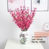 Artificial Yellow Winter Jasmine Bouquet, 7-Fork for Mall Decor & Spring Gardens