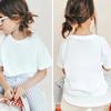Round-neck Short-sleeved T-shirt for Boys with Cute Cartoon Frog Print, Breathable and Comfortable