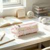 Desktop Storage Large Capacity Lace Pencil Case Ruffle Pink Pencil Pouch Sweet INS Style Stationery Pen Bag Girls
