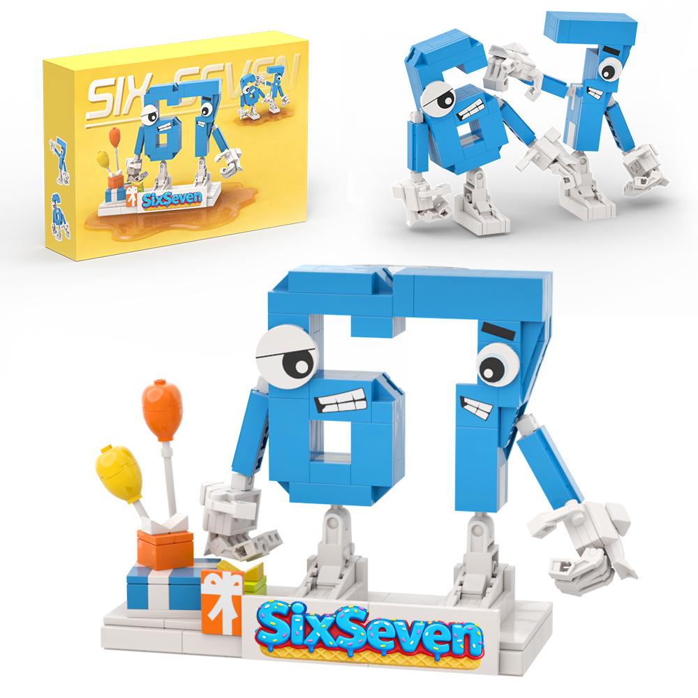 5v1 Italské Brainrot Stavebnice - 273 Dílků STEM Stavebnice Steal a Brainrot DIY Kostky Stolní Dekorace Dárek k Narozeninám