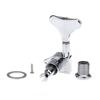 Musiclily Pro L2+R2 Bass Tuners, 17:1 Gear Ratio, for 4-String Ibanez-Style Electric Basses, Chrome