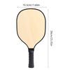 Raquette de Pickleball en Bois Raquette de Pickleball Raquettes de Pickleball Légères avec Poignée Ergonomique Rembourrée Cadeaux pour Hommes Femmes