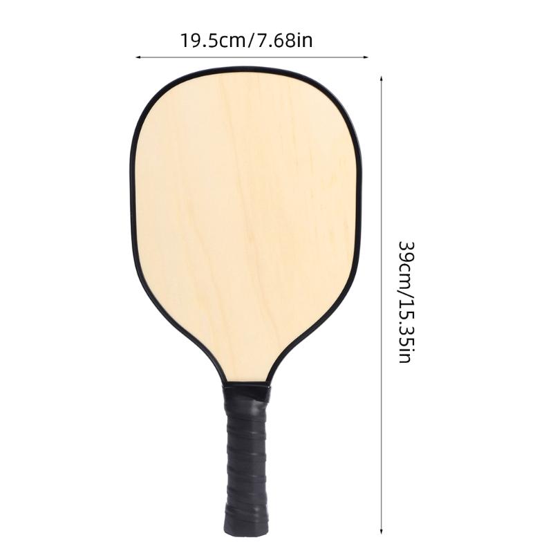 Raquette de Pickleball en Bois Raquette de Pickleball Raquettes de Pickleball Légères avec Poignée Ergonomique Rembourrée Cadeaux pour Hommes Femmes