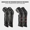 Winter Electric Motorcycle Knee Guards Riding Waterproof Cold Collision Resistant Warm PU Windproof Thickened Leg and Knee Guard
