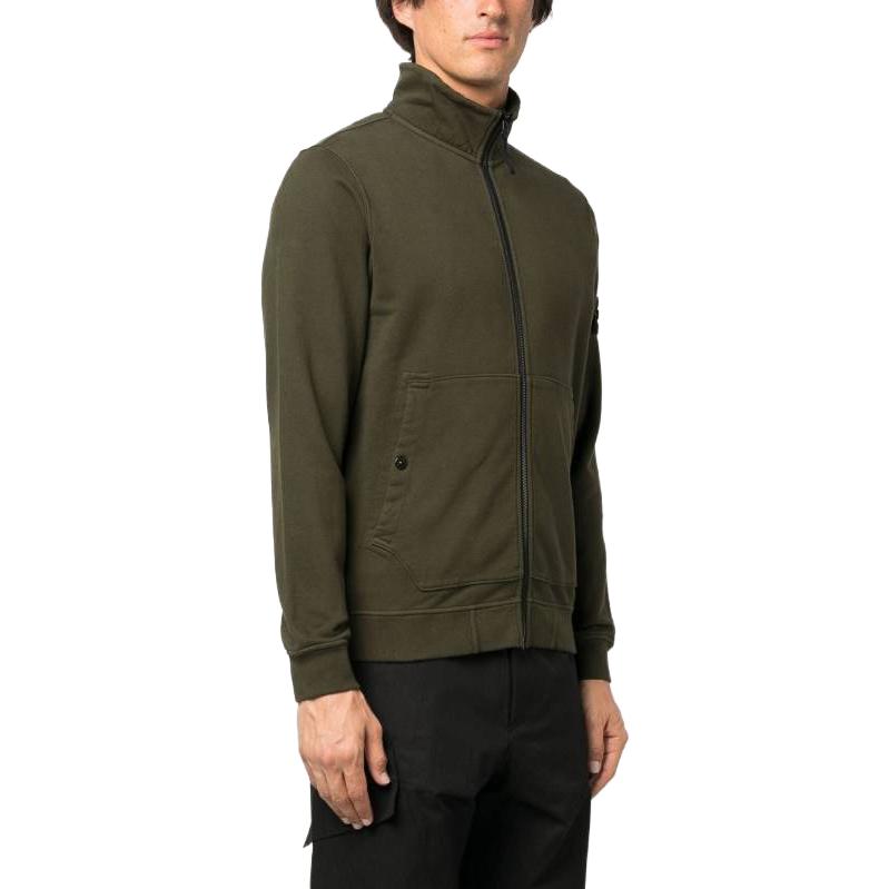 Stone Island Fw23 Solid Color Stand Collar Zip Long Sleeve Jacket Men Jacket Brown 791562820-V0058