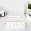 Matte Transparent Pencil Case Frosted Plastic Pen Storage Box For School Office Stationery Organization Supplies