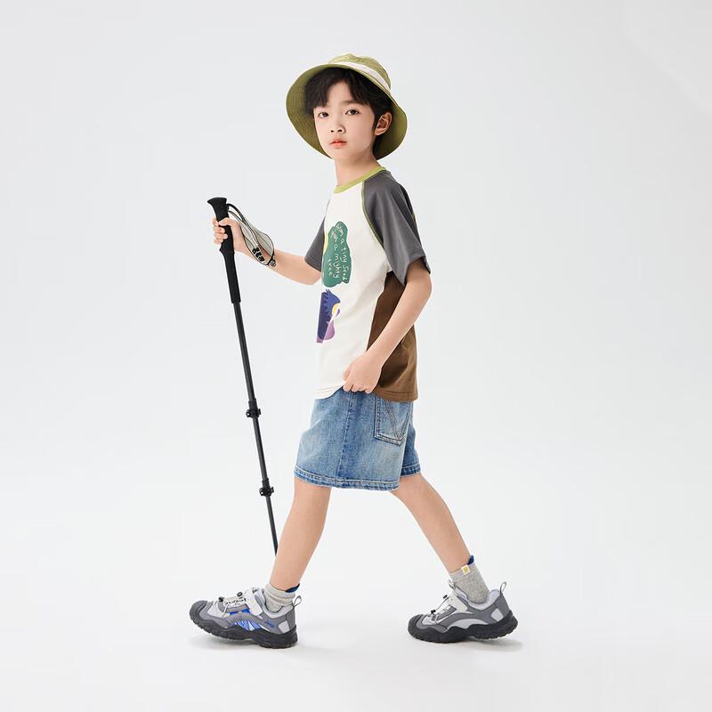 EBAER Boys' Summer Denim Cargo Shorts