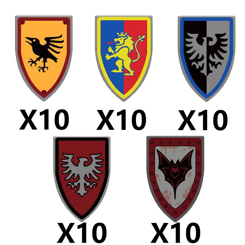Medieval Military Soldier Building Blocks Castle Dark Dragon Knight Wolf Warrior Waffen DIY Cloaks Helmet Armor Sword Brick Toys