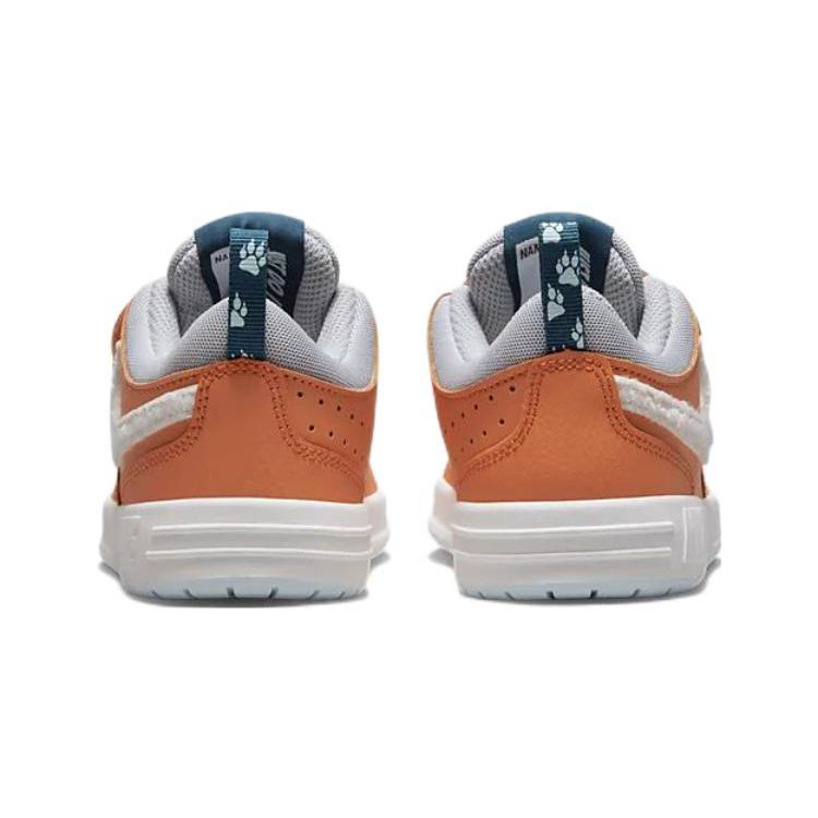 Nike Pico 5 Low Top Sports Slip Resistant Shock Absorbing Durable Casual Shoes Kids Sneakers White Orange DQ8372-800