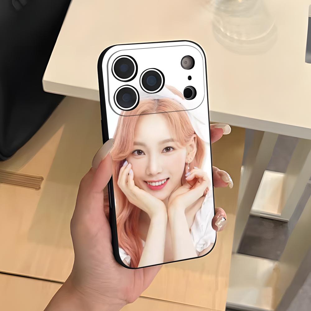 Singer Taeyeon Girl Phone Case For IPhone 17 Air 16 E Pro Max 15 14 13 Mini 12 Pro 11 Max Plus Black Soft Shell