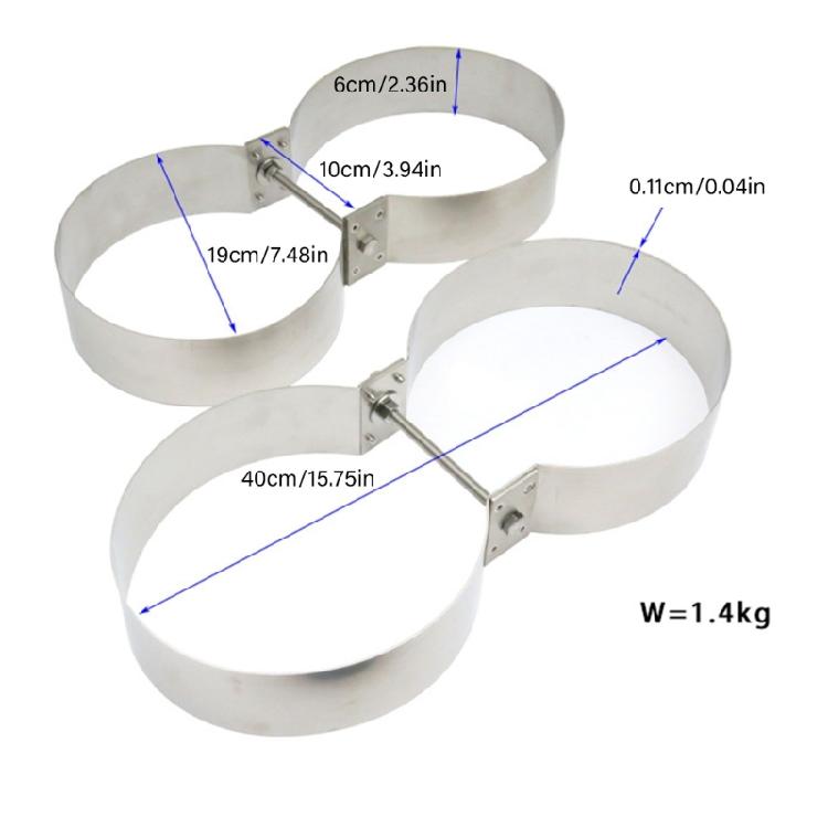 Diving Tanks Band Carry Rings Stainlee Steel Double Cylinder Bottles Retainer Double Tanks Mounting Band Retainer