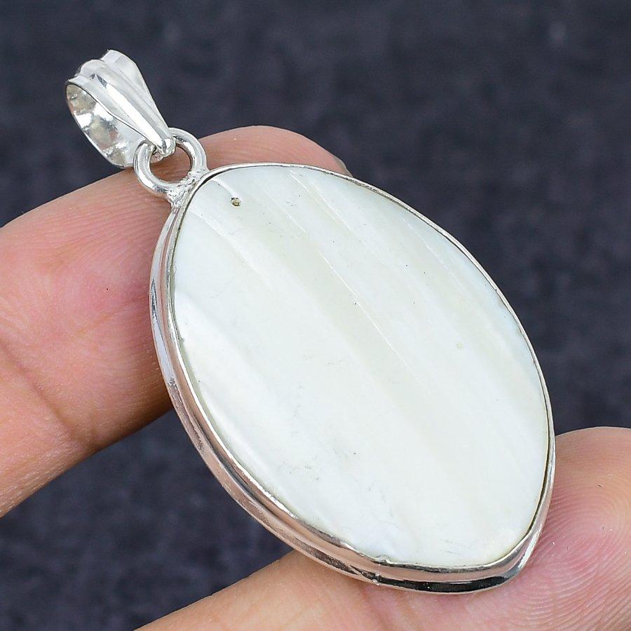 Natural Moonstone Gemstone 925 Sterling Silver Jewelry Pendant 2.05" z1S18