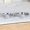 Hot Selling Champagne Heart-shaped Micro Inlaid White Diamond Earrings with Round Earrings for Women High End Earrings