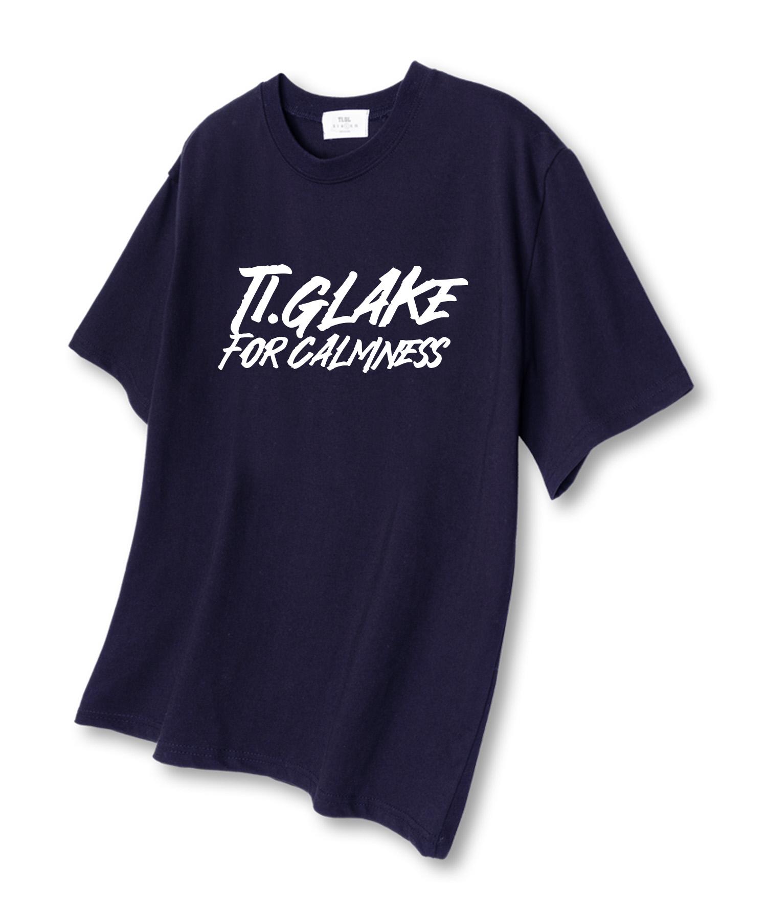 Tee Glake Front Logo Oversized Short Sleeve T-Shirt Navy Xxl