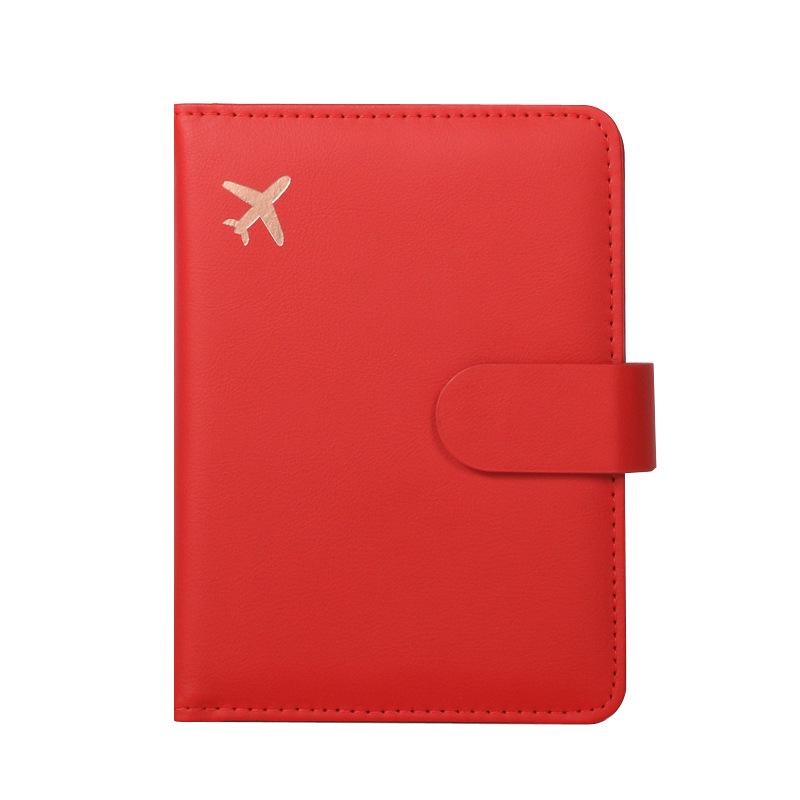 Portable Multi-Functional RFID Passport Holder with Multi-Card Slots, PU Leather, Cross-Border Ticket Protector