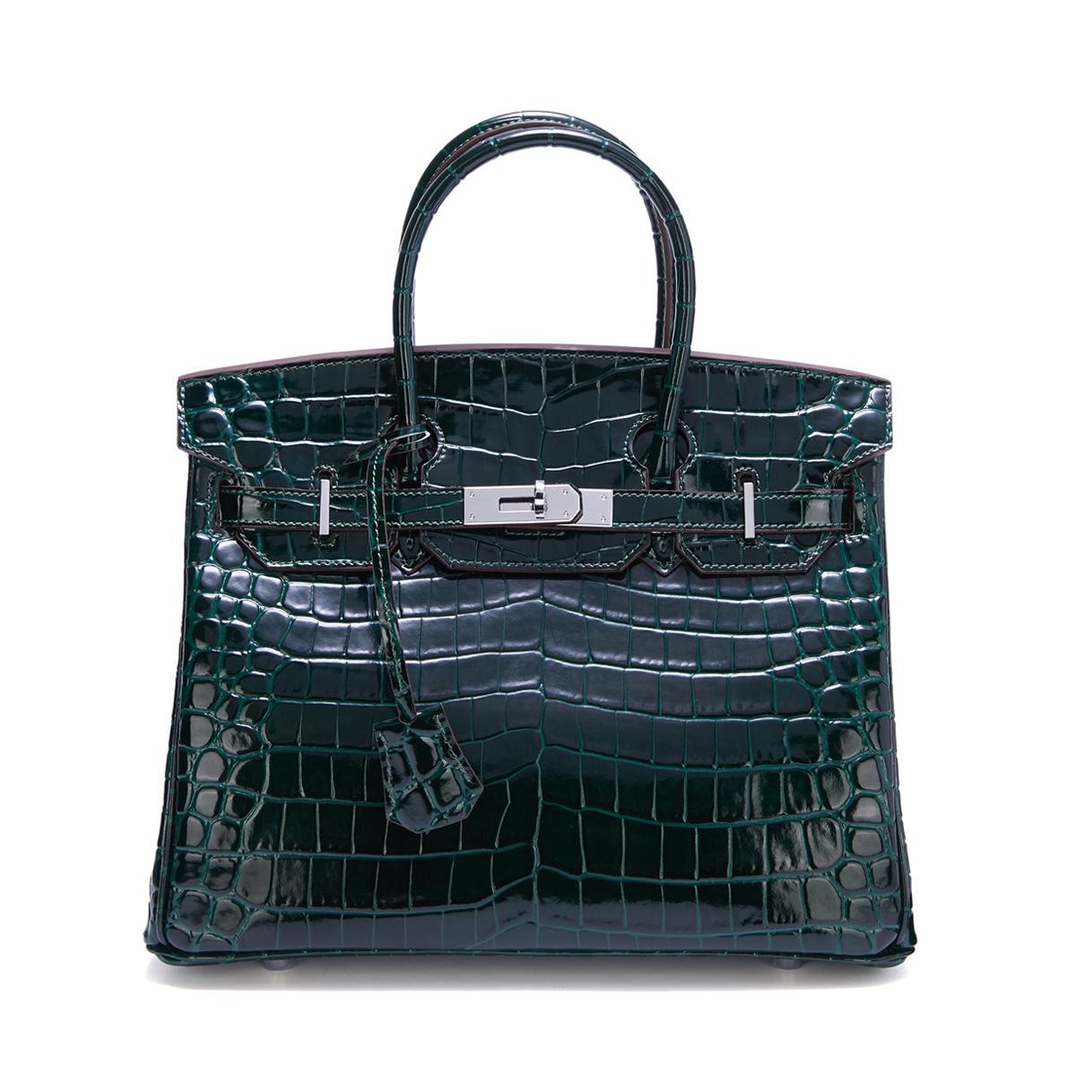 Новая модная кожаная сумка-портфель, глянцевая лакированная кожа, узор под крокодила, серебряная пряжка, сумка-мессенджер через плечо 25cm