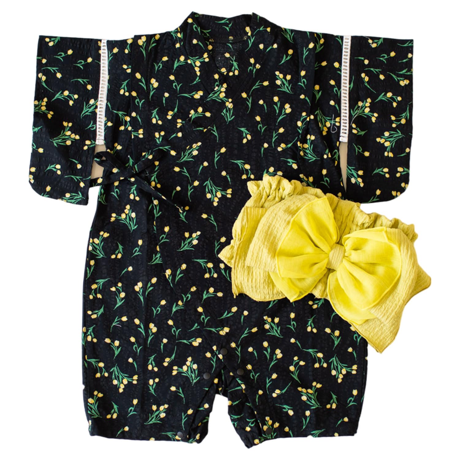 

mocmof Baby Floral Совместимо с Babies В комплекте с юката В комплекте с рукавом юката Цветочный 70 Черный [Mocmof] Детская одежда, Одежда, Девочки,