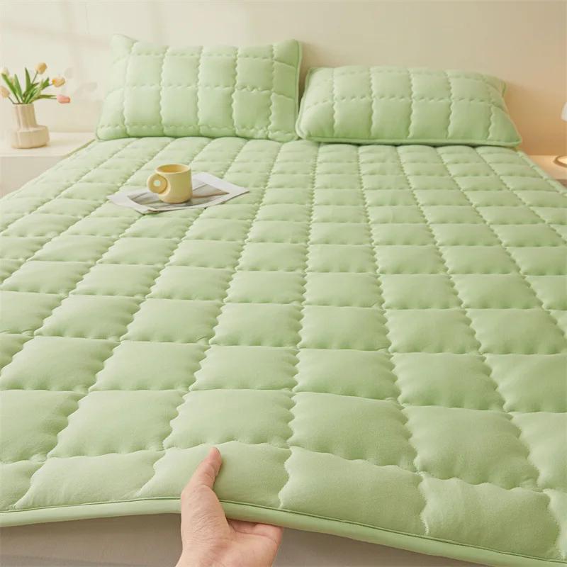 Class A Skin-friendly Abraded Mattress, Bed Mattress Padded Mattress Available In All Seasons Solid Color Grid