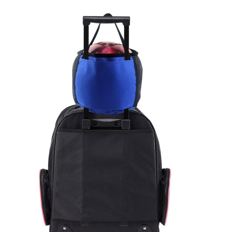 Durability Bowling  Storage Bag With Meshes Pocket Elastic Cord Closure Light weight Compacts Travel Accessory