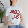Koszulka Rok Konia 2026 Chiński Nowy Rok Zodiak Okrągły Dekolt Krótki Rękaw Bawełniany Top Na Wszystkie Pory Roku Codzienny Miękki Wygodny T-shirt