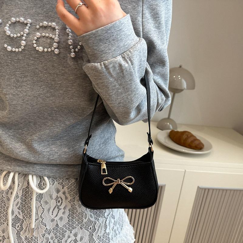 Bow decoration summer temperament design texture large capacity casual simple underarm shoulder women's bag