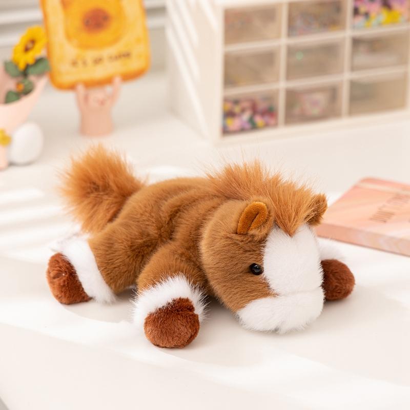 18Cm Cartoon Lying Stuffed Animal Cute Horse Duck Cow Frog Plushies Kawaii Office Companion Plush Wrist Pad Wrist Support Doll