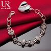 925 Sterling Silver Náramek ve tvaru srdce Módní svatební šperky