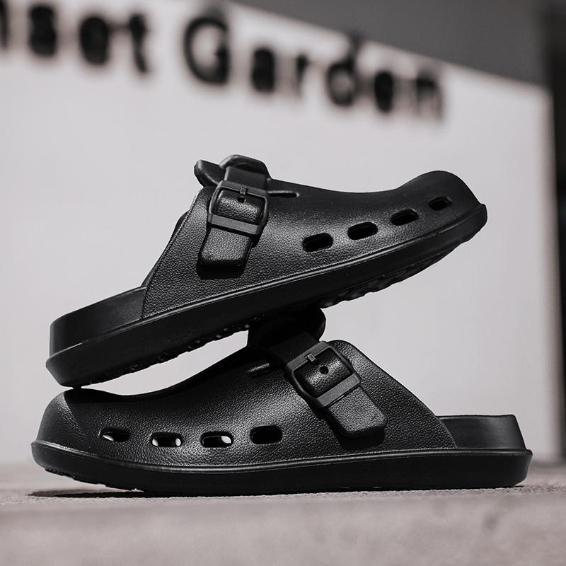 Summertime Breathable Mens Sandal Shoes OutsideIndoor Bathroom Slide Shoes Eva Men Anti-Skid Beach Sandalies Flat Daily Wear Shoes