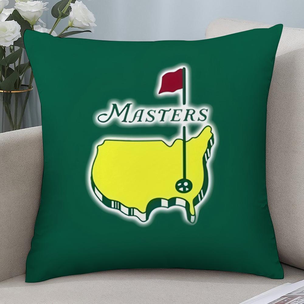 Masters Golf Printing Pillow Case Short Plush Pillow Covers Sofa Decorative Gift Home Double-sided Printing Cushion Cover