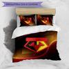 Watford Football Printed 3 Pieces Bedding Set, Comfortable Skin Friendly Bedroom Duvet Cover Set