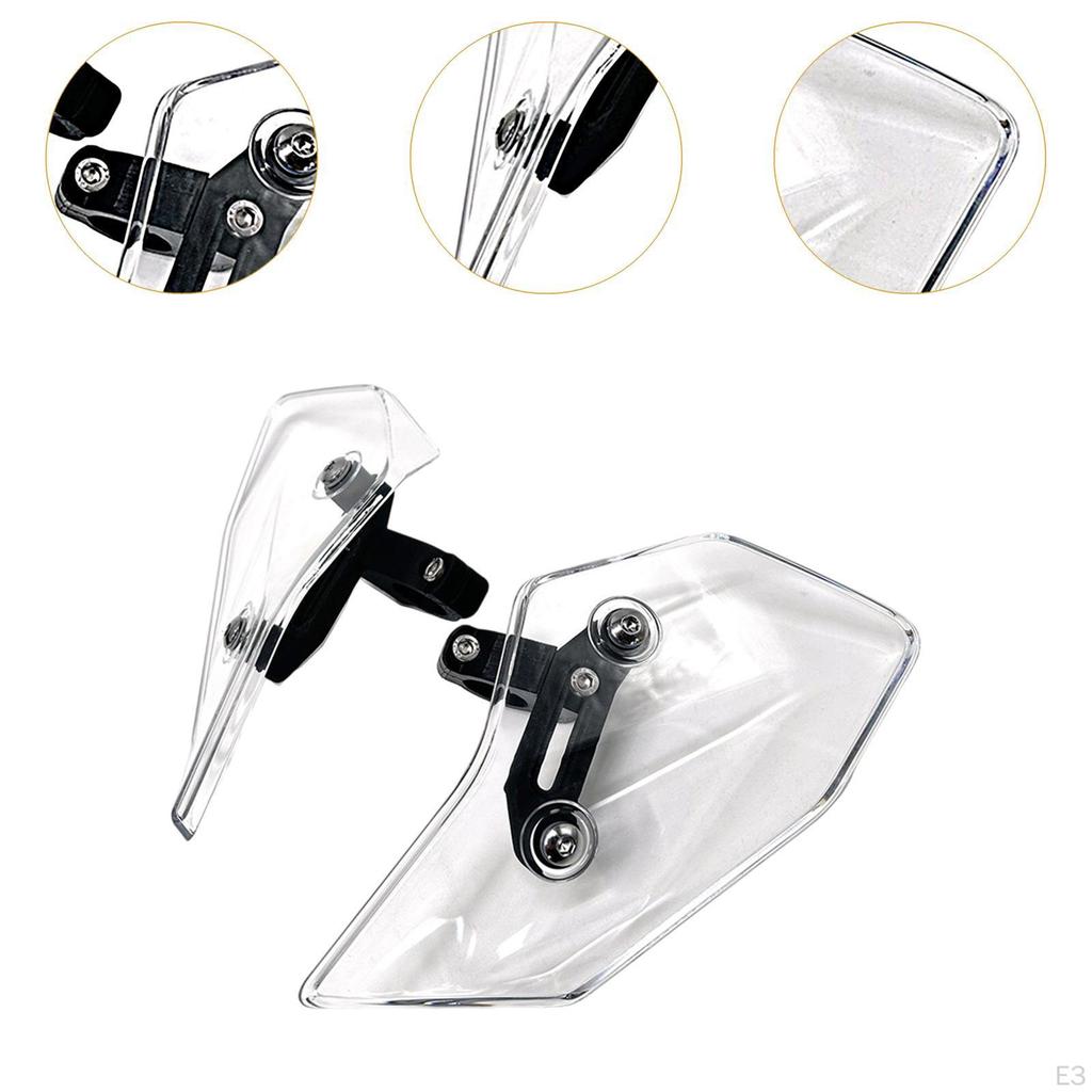 2 Pieces Motorcycle Side Wind Deflector Windscreens Motorbike Windshields Parts Premium Screen