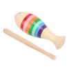 Hölzernes Perkussionsinstrument Ahorn Fischförmig Kinder Cartoon Spielzeug mit Schlägel