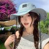 Lightweight Denim Bucket Hat Sunscreen Fisherman Hat Retro Sun Protection Basin Cap  Camping